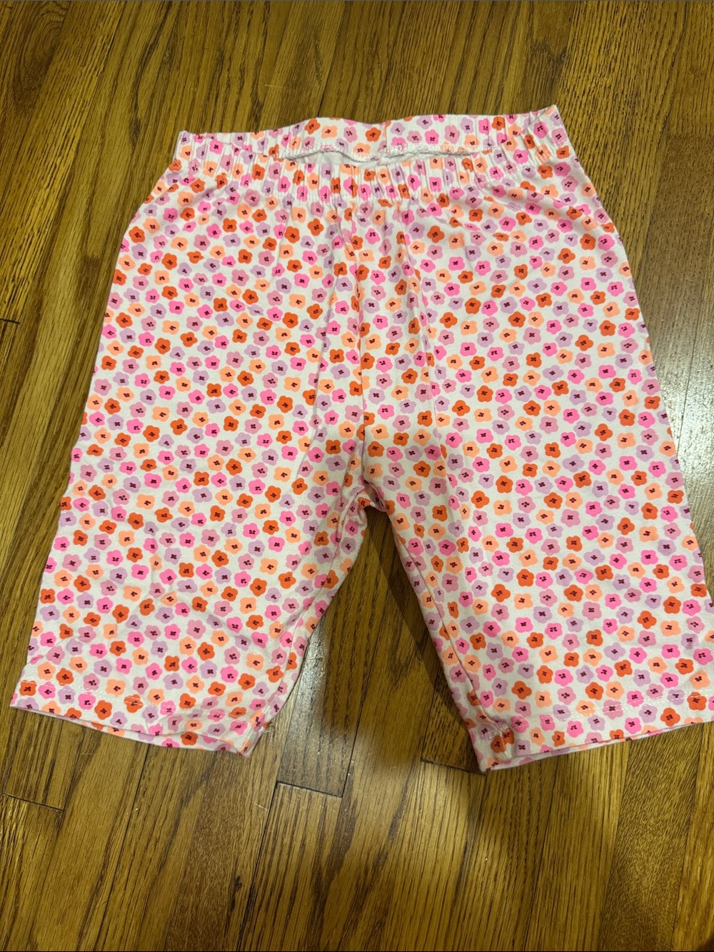 Cat & Jack Pink and Orange Floral Pajama Shorts